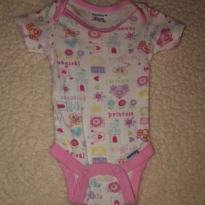 Pink and white princess onsie
